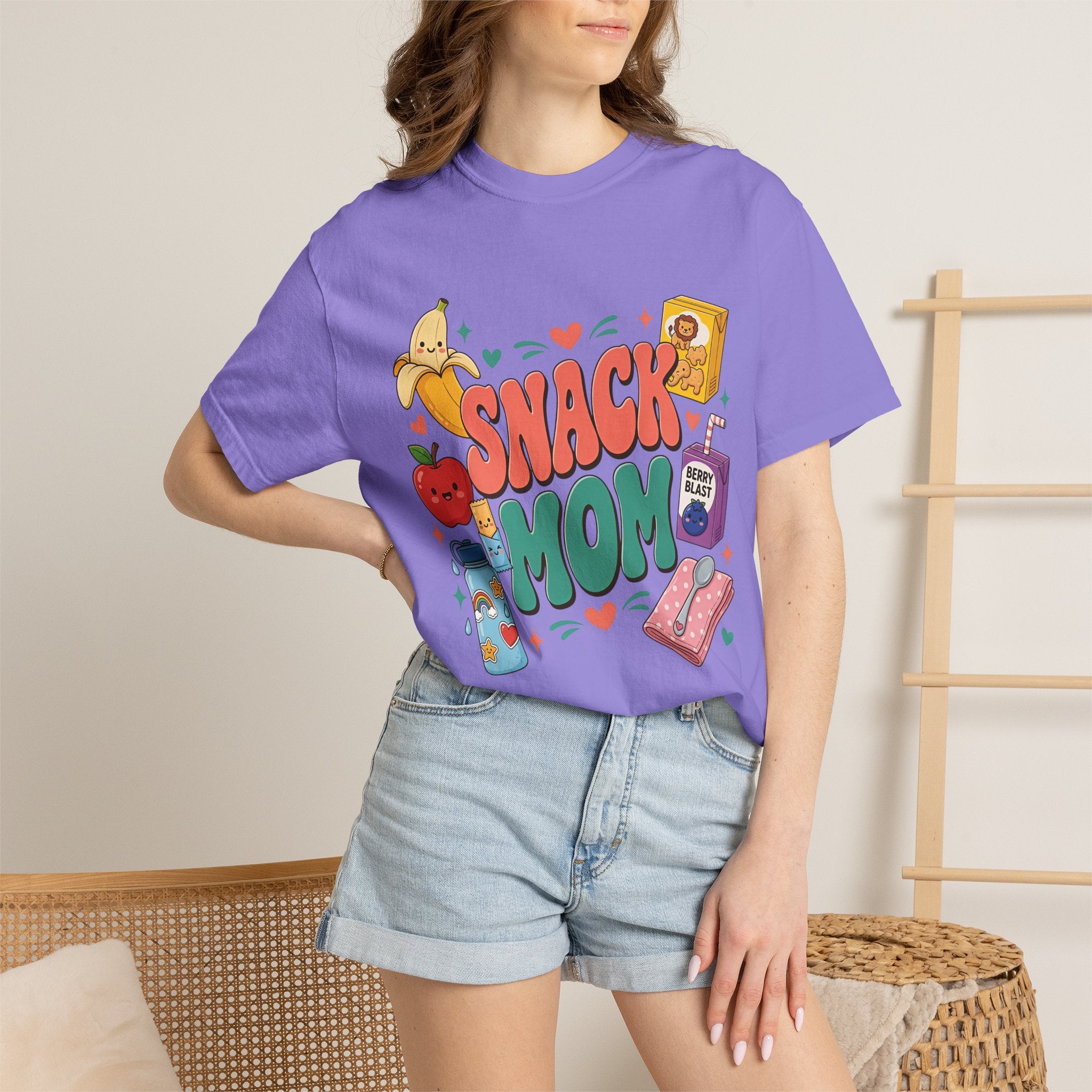Snack Mom T-Shirt — Cute Kawaii Snacks Graphic Tee for Moms