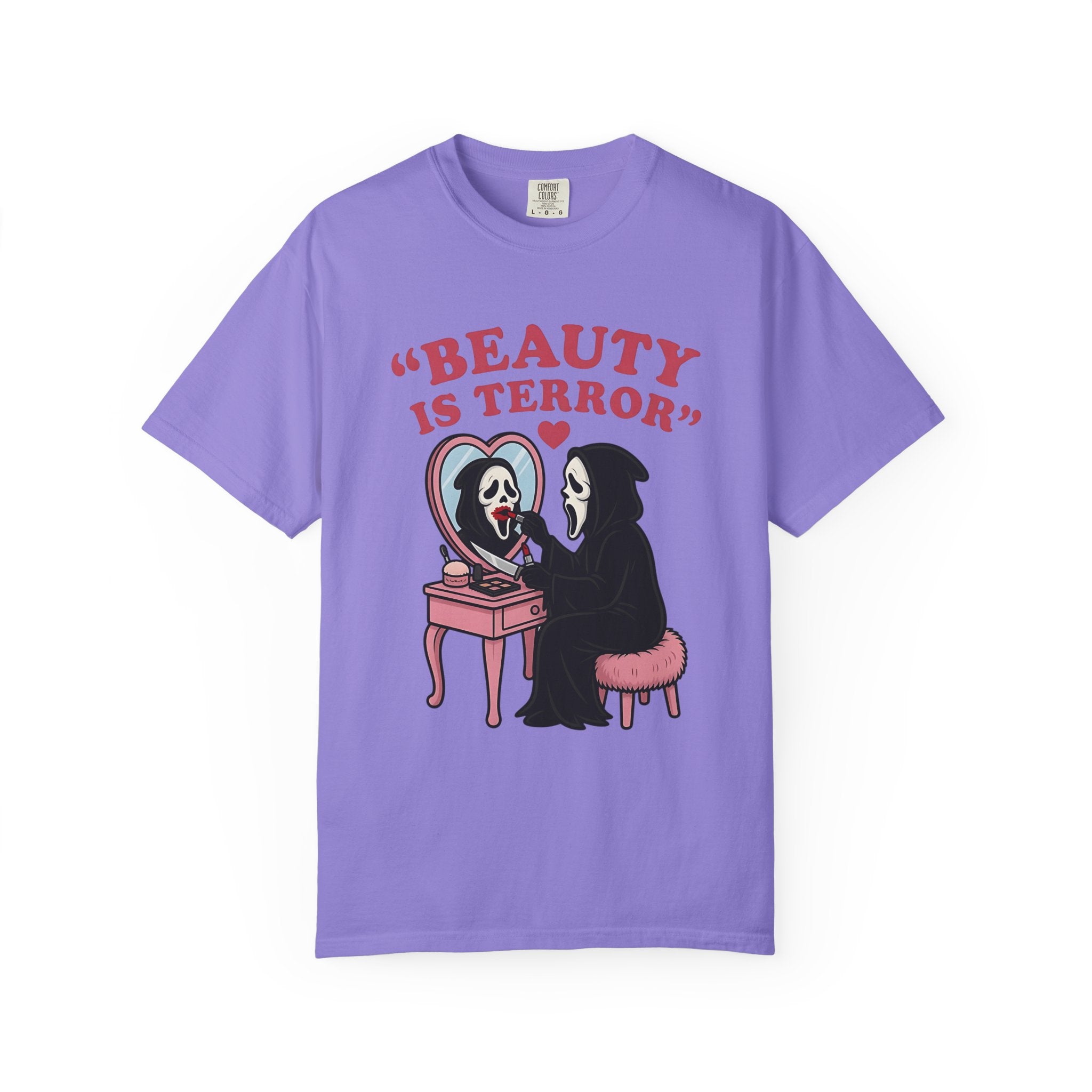 Beauty Is Terror T-Shirt — Grim Reaper Vanity Graphic Tee
